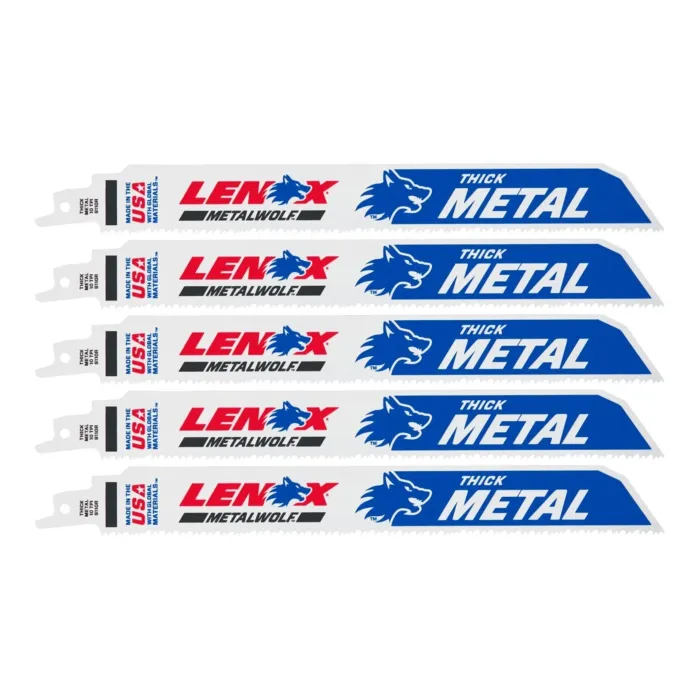 Lenox LENOX METALWOLF WAVE EDGE Reciprocating Saw Blades 10 TPI 229 x 25 x 1.07 mm 5/PK