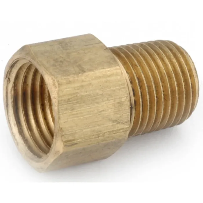 Anderson Metal 3/8 x 1/4 in Inverted Flare Brass Flare Connector