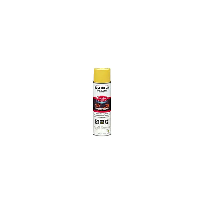 Rust-Oleum Industrial Choice M1800 System Water-Based Precision Line Marking Paint (Hi-Viz Yellow) 17 oz