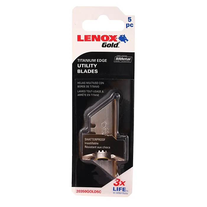 Lenox LENOX GOLD Utility Knife Blade 5 pack