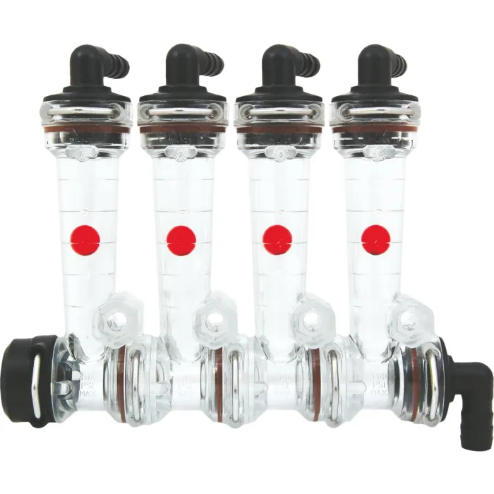 Wilger 3/8 in Hose Barb 4-Row Flow Indicator