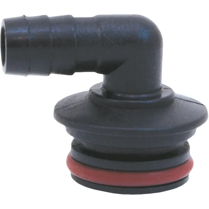 Wilger 1/2 in 90 deg Barb Viton Seal Flow Indicator