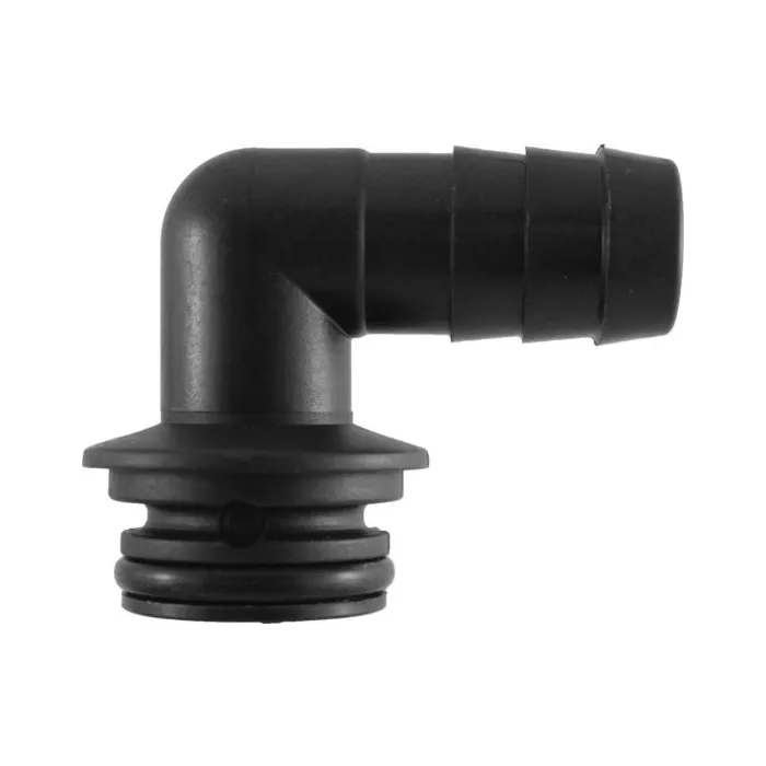 Wilger 3/4 in 90 deg Barb Viton Seal Flow Indicator