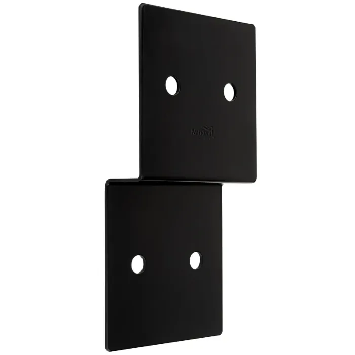 National Hardware Indio 1219BC Series N800-207 Joist Tie, 10 in L, 5 in W, Steel, Storm Shine/Powder-Coated, Black