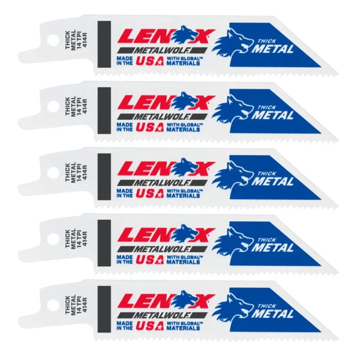 Lenox LENOX METALWOLF WAVE EDGE Reciprocating Saw Blades 14 TPI 102 x 19 x 0.9 mm 5/PK