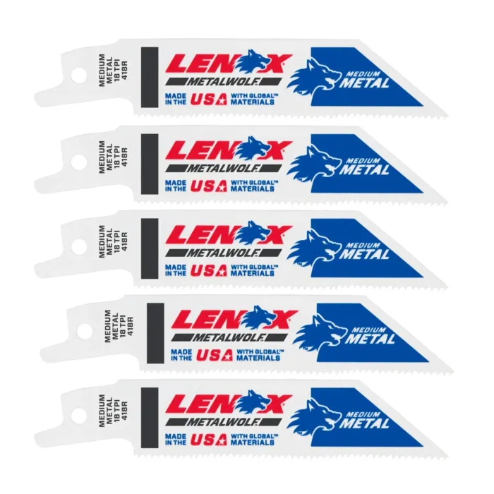 Lenox LENOX METALWOLF WAVE EDGE Reciprocating Saw Blades 18 TPI 102 x 19 x 0.9 mm 5/PK