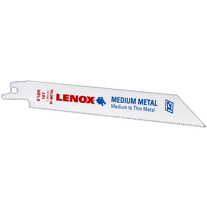 Lenox LENOX METALWOLF WAVE EDGE Reciprocating Saw Blades 18 TPI 152 x 19 x 0.9 mm 5/PK