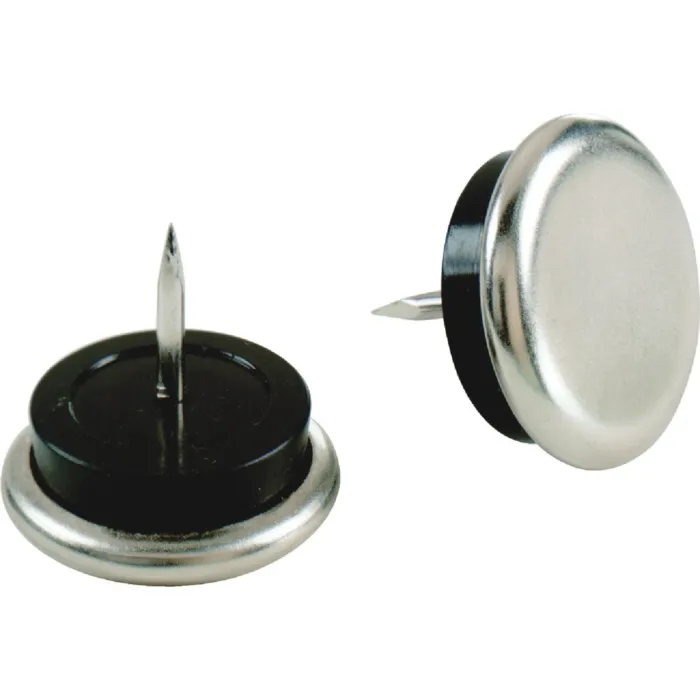 Do it 1-1/16 In. Round Nail on Furniture Glide with Rubber Cushion (4pk)