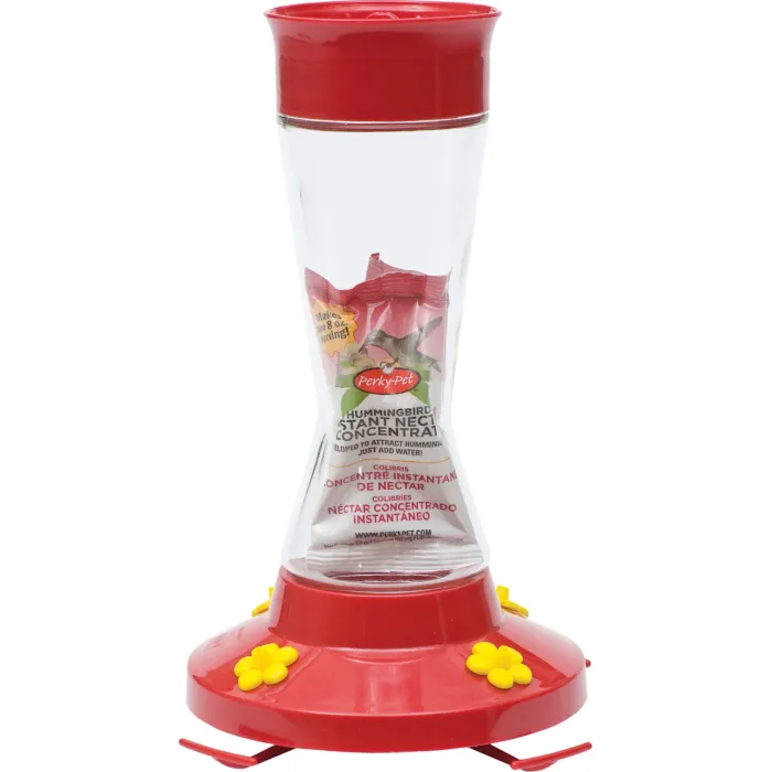 Perky-Pet Glass No-Drip Hummingbird Feeder - 16 oz