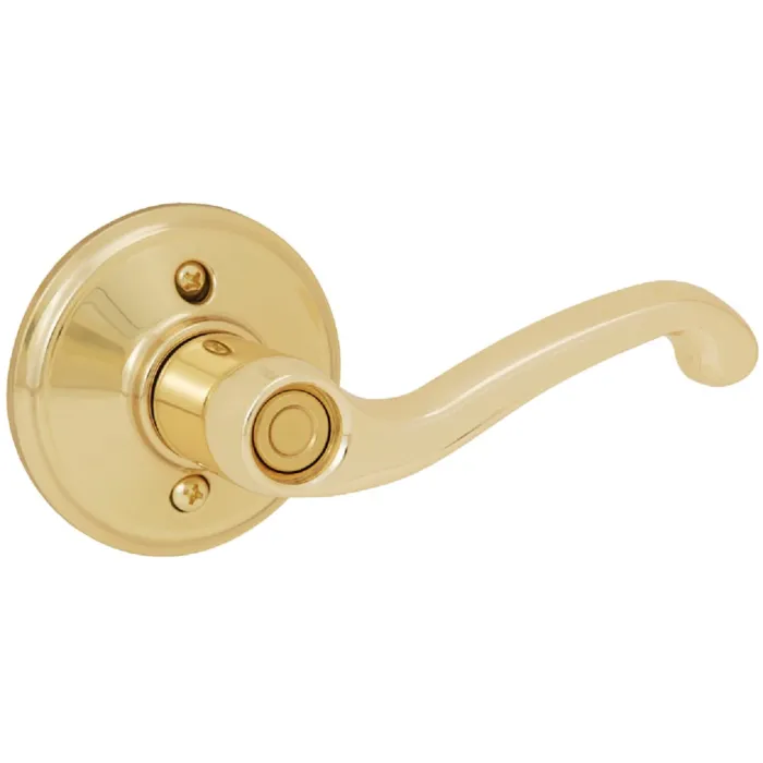 Schlage Polished Brass Flair Privacy Door Lever 