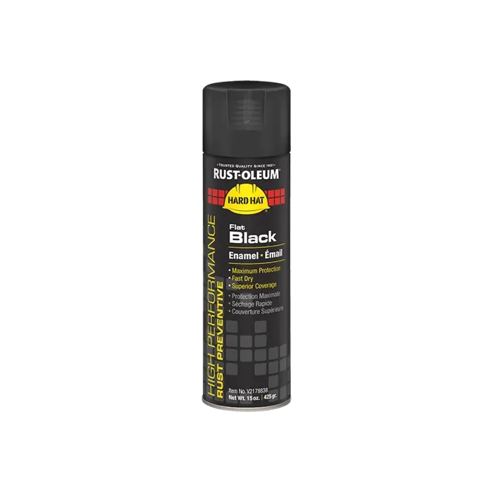Rust-Oleum High Performance V2100 Enamel Spray Paint (Flat - Black) 15 oz