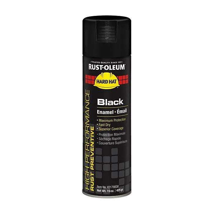 Rust-Oleum High Performance - V2100 System Enamel Spray Paint - Colors - Gloss Black