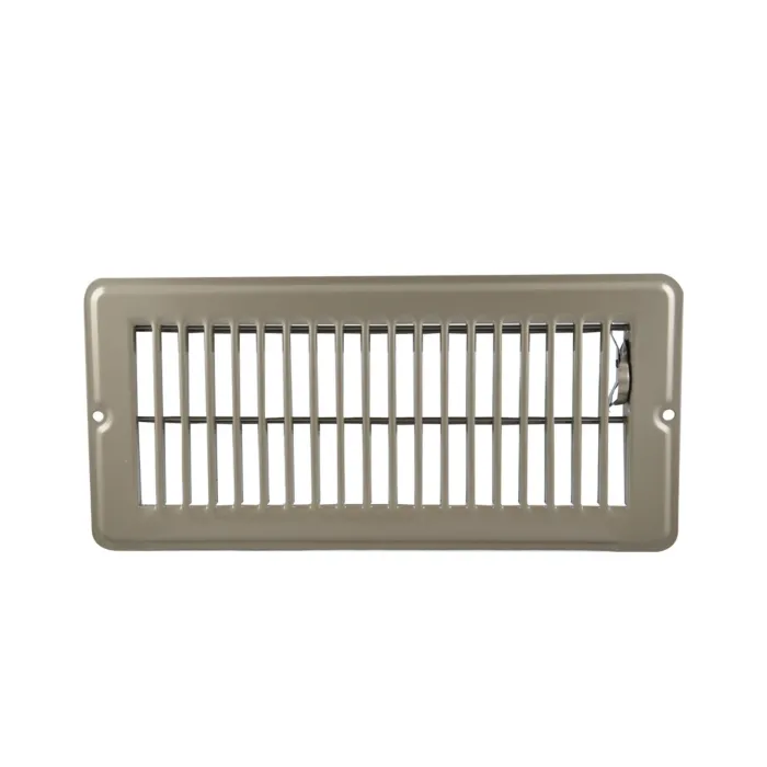 Danco 4 in. x 10 in. Steel Floor Register with 1-5/16 in. Drop in Brown
