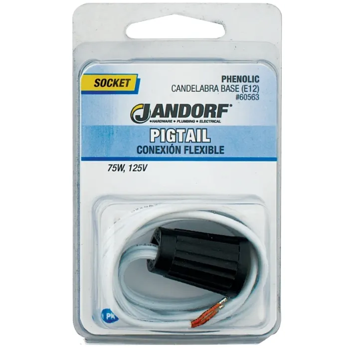 Jandorf Candelabra Base (E12) Pigtail Socket