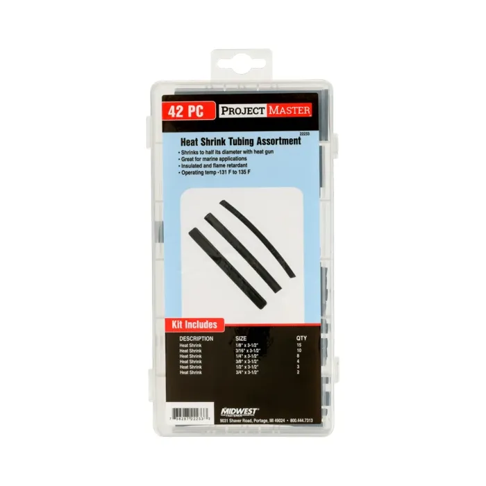 Midwest Fastener Heat Shrink Tube Kit 42pc Bl