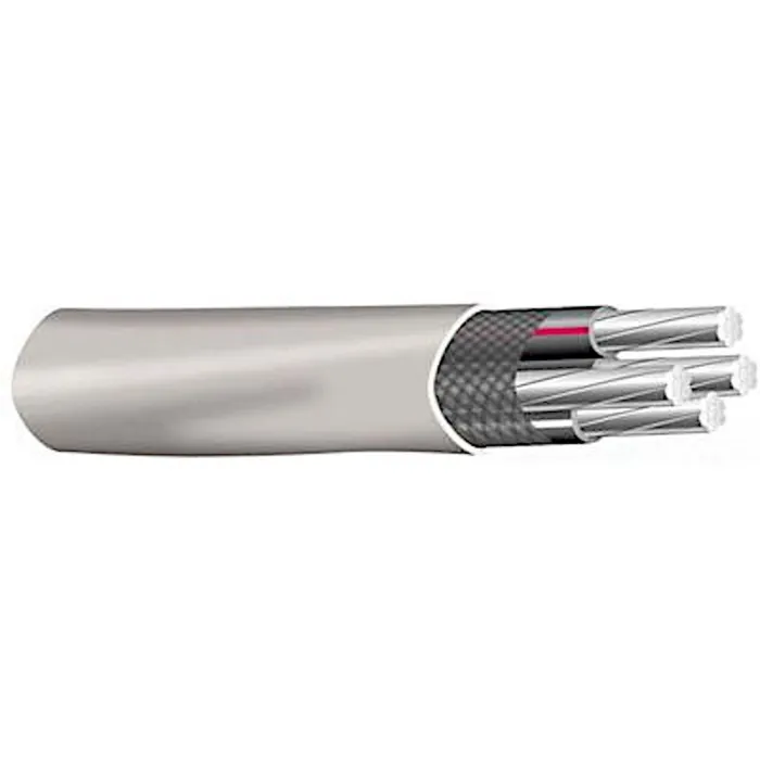 2 AWG Aluminum Stranded Service Entrance Cable (per foot)