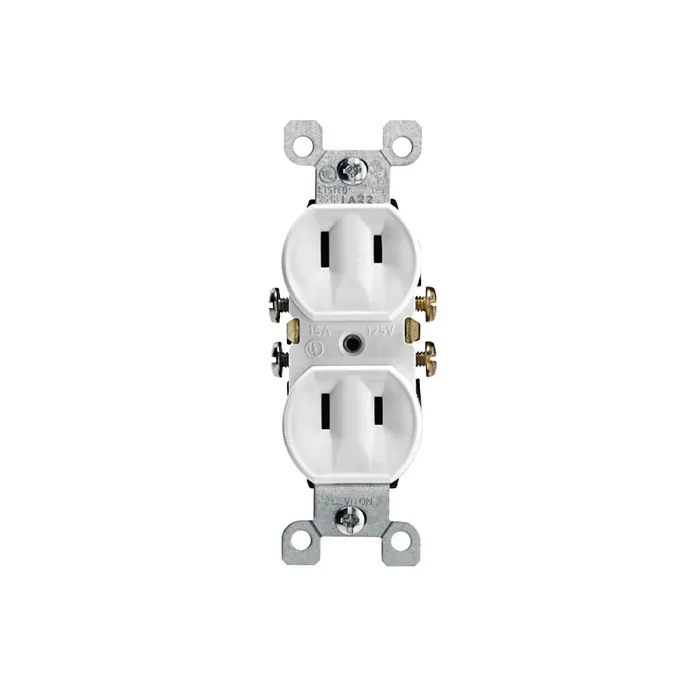 Leviton 15 A Non-Grounding 2-Wire Receptacle
