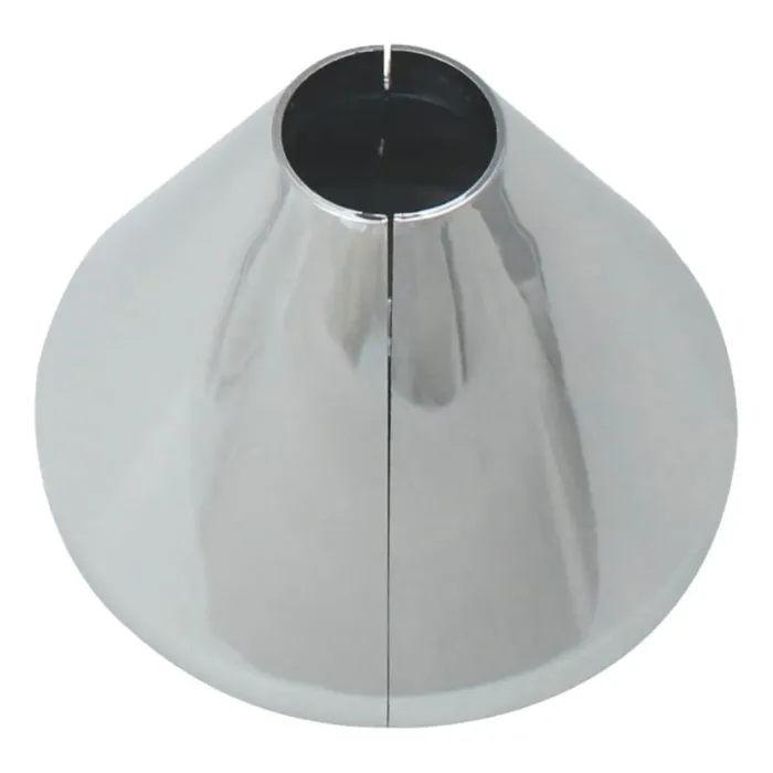 Keeney K857-21 Klip-On Deep Flange, Plastic, Chrome Plated, For: 1/2 in Iron Pipe