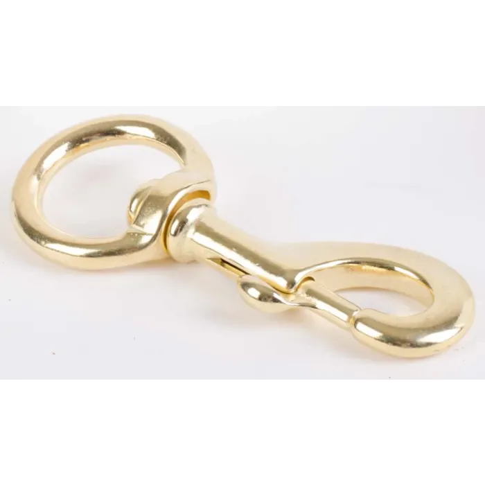 1-1/4 in 4-3/4 in Solid Brass Eye Bolt Snap