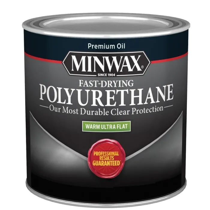 Minwax Interior Oil-Based Wood Polyurethane (Flat - Clear) 1/2 pt.
