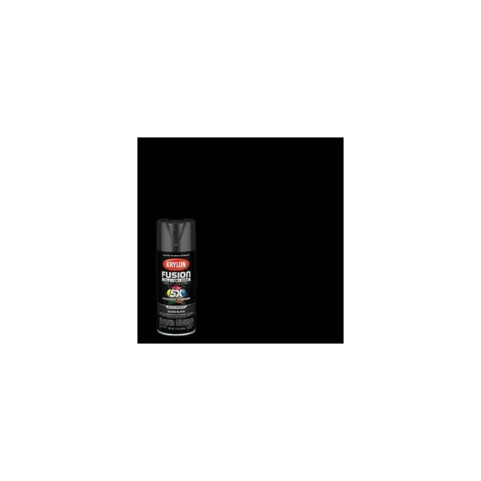 Krylon Fusion All-In-One Gloss Spray Paint & Primer, Black