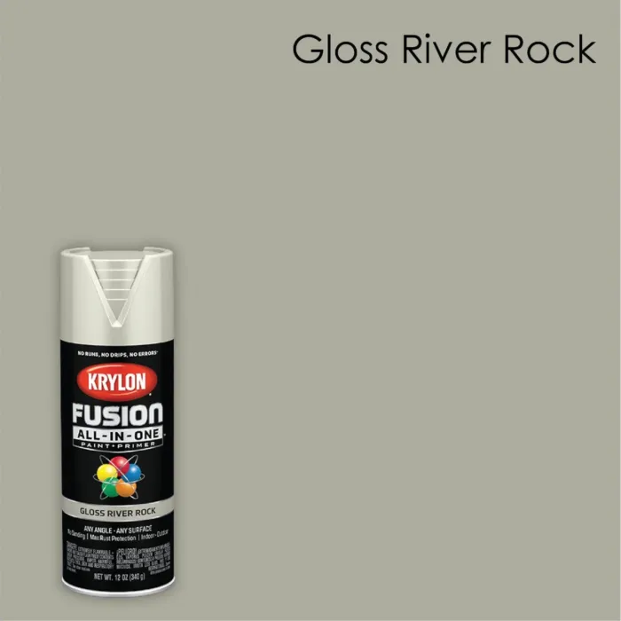 Krylon Fusion All-In-One Spray Paint & Primer (Gloss - River Rock) 12 oz