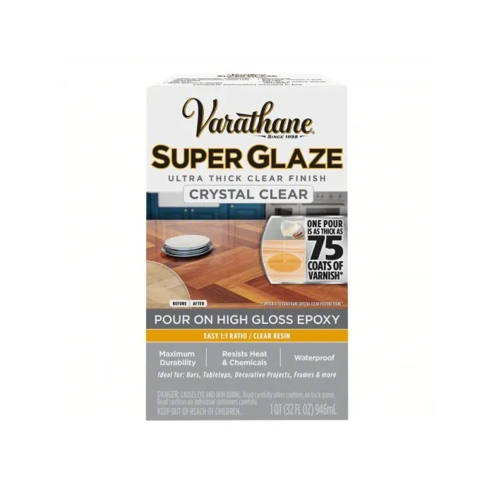Rustoleum Varathane Super Glaze Finish and Preservative Epoxy (Gloss - Clear) 1 qt.