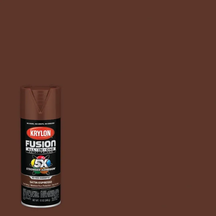 Krylon Fusion All-In-One Spray Paint & Primer (Satin - Espresso) 12 oz