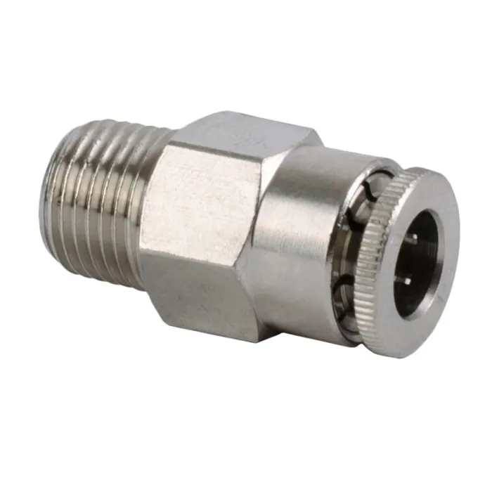 Lincoln Industrial 1/4 x 1/4 in Tube x MNPT Push-In Straight Adapter