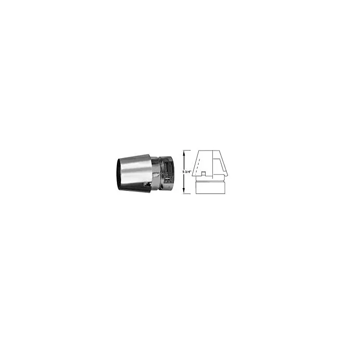 SELKIRK 4 in 5-3/4 in Pellet Pipe Exit Cap
