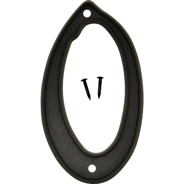 Hy-Ko 4 In. Black House Number Zero
