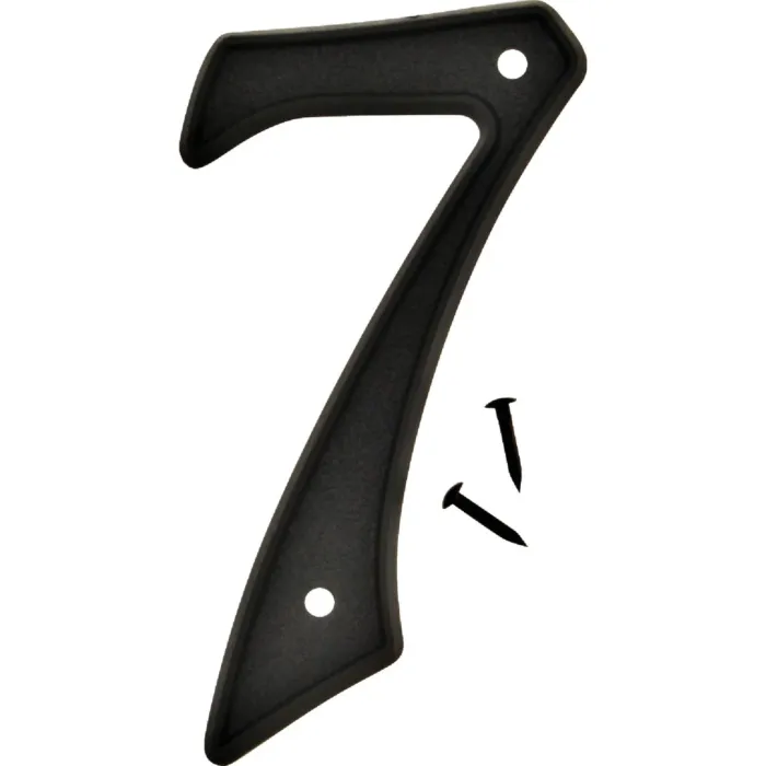 Hy-Ko 4 In. Black House Number Seven