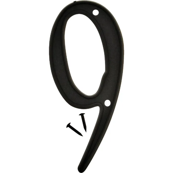 Hy-Ko 4 In. Black House Number Nine