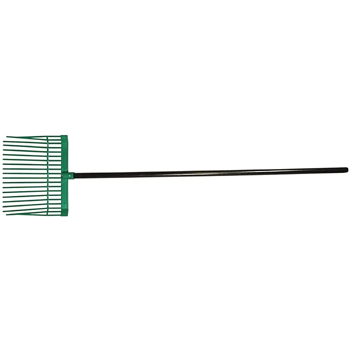 UnionTools 76218 Manure/Bedding Fork, Round Tine, Polycarbonate Tine, Wood Handle, Straight Handle, 52 in L Handle