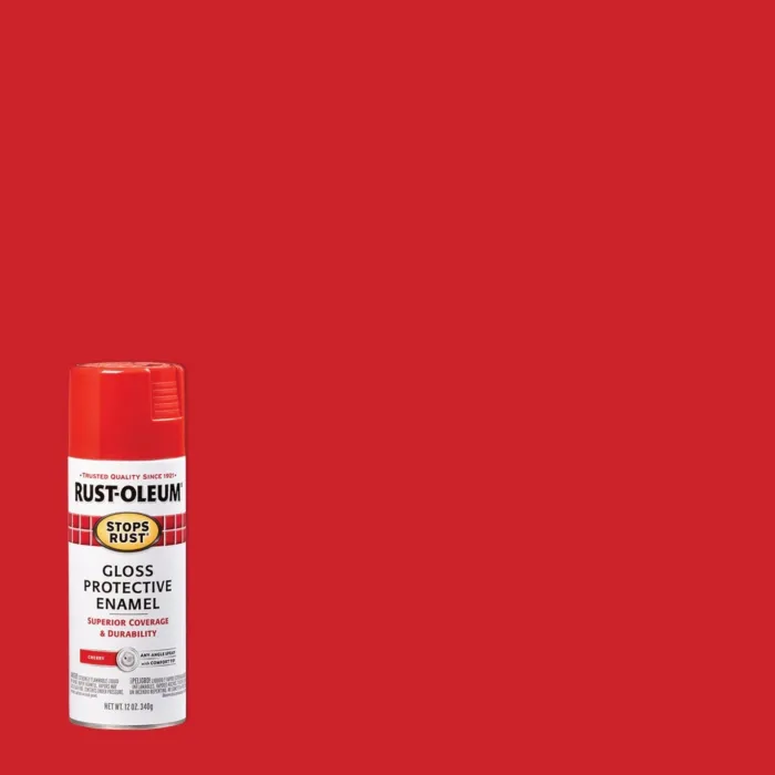 Rust-Oleum Stops Rust® Protective Enamel Spray Paint (Gloss - Cherry) 12 oz