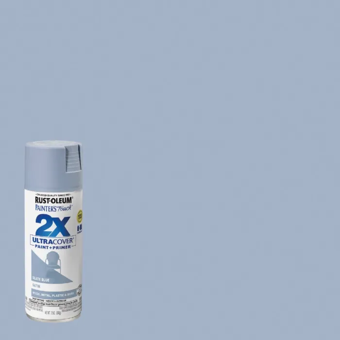 Rust-Oleum Painter's Touch® 2X Ultra Cover® Spray Paint (Satin - Slate Blue) 12 oz