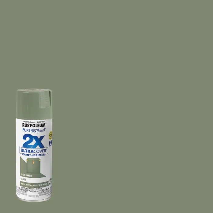 Rust-Oleum Painter's Touch® 2X Ultra Cover® Spray Paint (Gloss - Sage Green) 12 oz