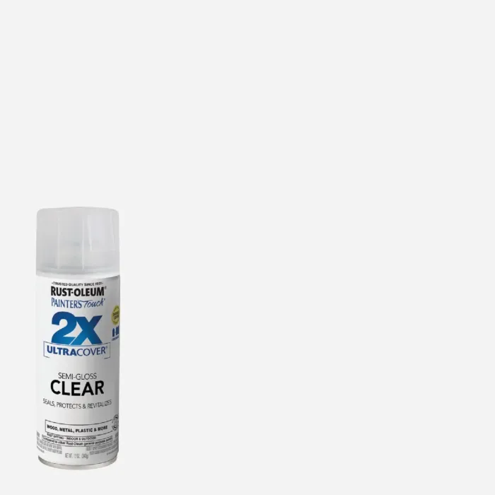 Rust-Oleum Painter's Touch® 2X Ultra Cover® Spray Paint (Semi-Gloss - Clear) 12 oz