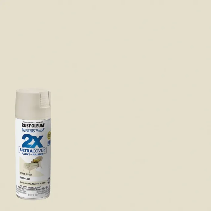 Rust-Oleum Painter's Touch® 2X Ultra Cover® Spray Paint (Semi-Gloss - Ivory Bisque) 12 oz