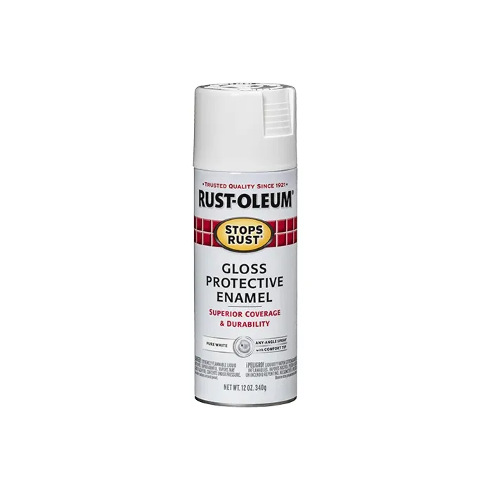 Rust-Oleum Stops Rust® - Protective Enamel - 12 oz Spray - Gloss Pure White