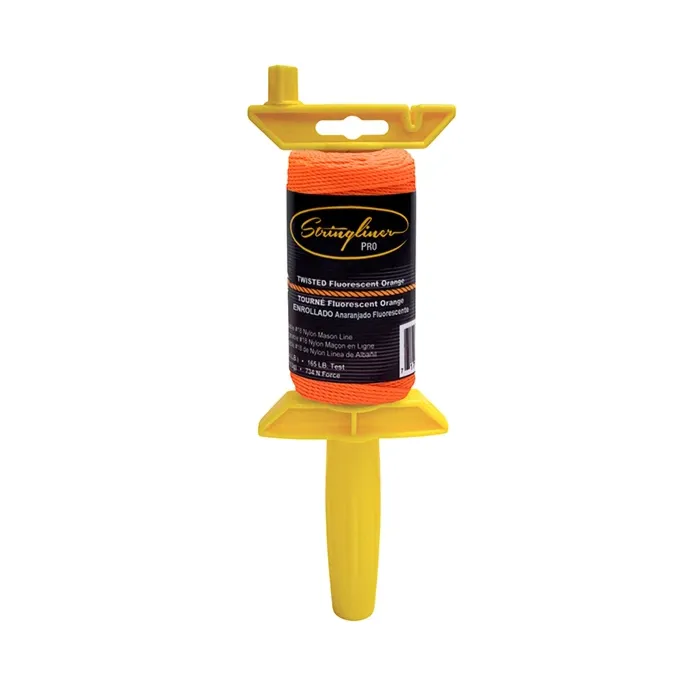 Stringliner Twisted Fluorescent Orange Pro Mason's Line Reel 270 ft