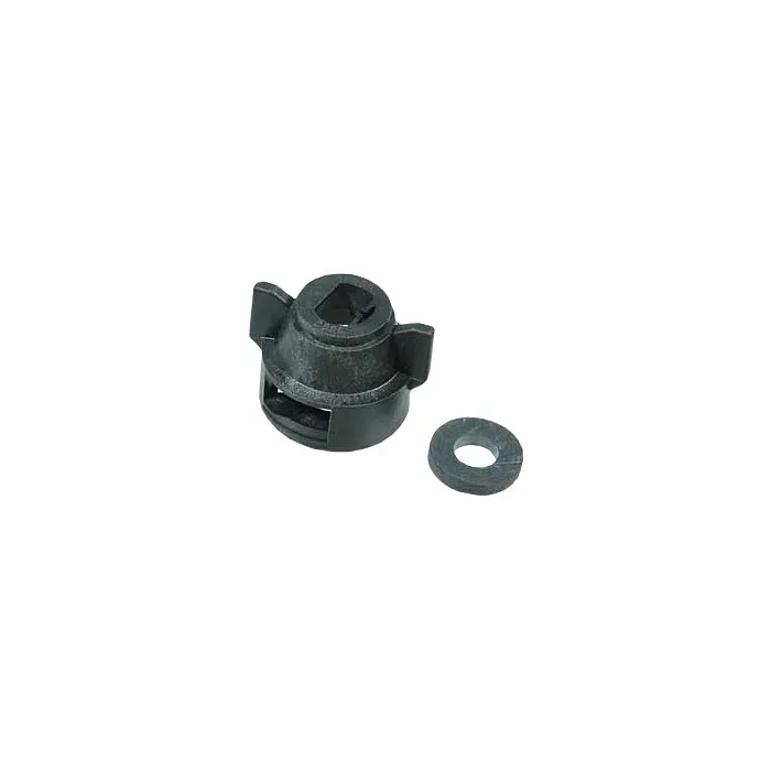 TeeJet QJ Large Fan Cap & Gasket, Black