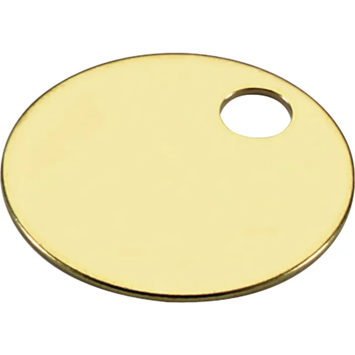Lucky Line Engravable Tag 1-1/4" Brass Key Tag