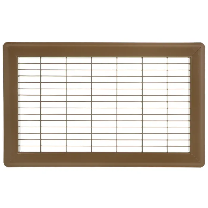 Imperial 8-in x 14-in Return Air Floor Grille, Steel, Brown
