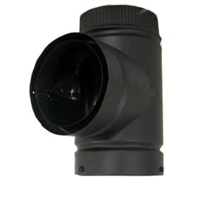 SELKIRK SS Stove Pipe Insulation Tee (Black) 6 in.