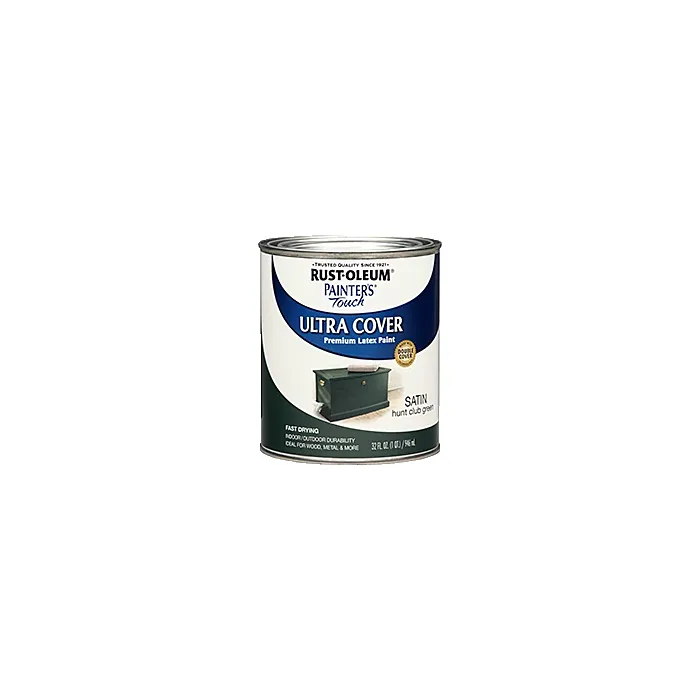 Rustoleum Painter's® Touch Ultra Cover Multi-Purpose Brush-on Paint (Satin - Hunt Club Green) 1 qt
