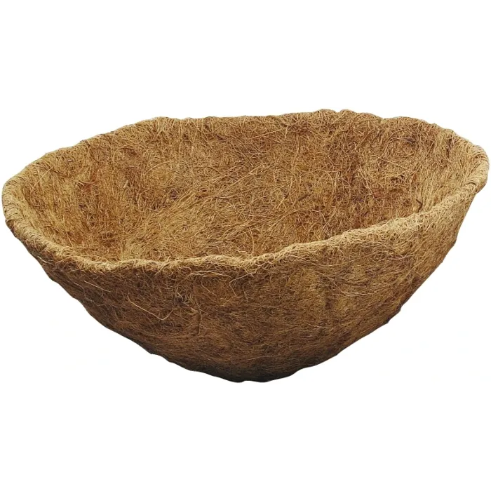 Landscapers Select  Planter Liner, 15 in Dia, 7 in H, Round, Natural Coconut, Brown