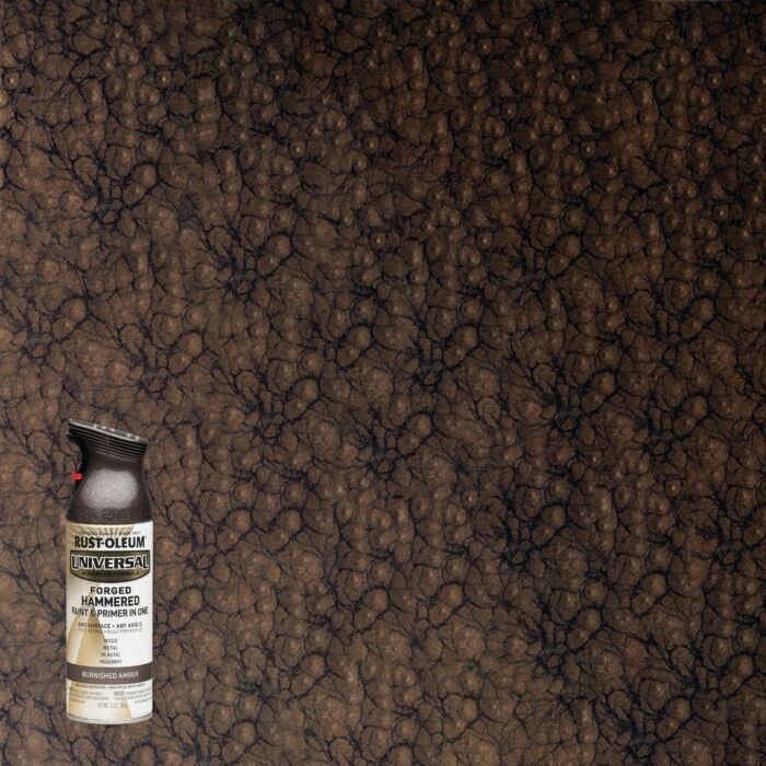 Rustoleum Universal Premium Forged Spray Paint (Hammered - Burnished Amber) 12 oz