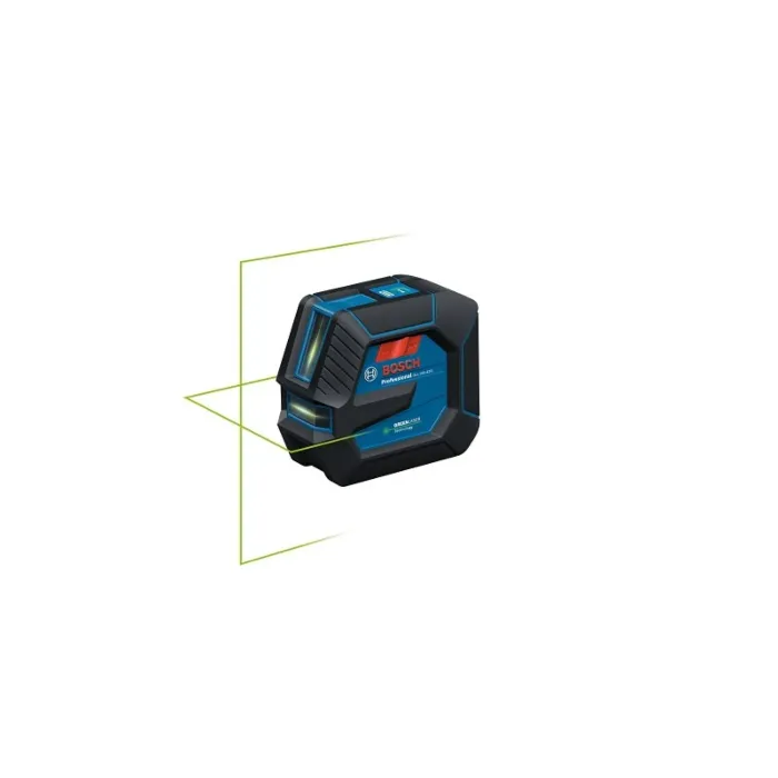 Bosch GLL 100 G Cross-Line Laser, 100 ft, +/-1/8 in at 33 ft Accuracy, 2-Line, Green Laser
