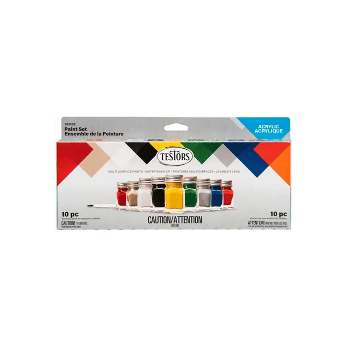 Rustoleum Testors Acrylic Paint 9pc